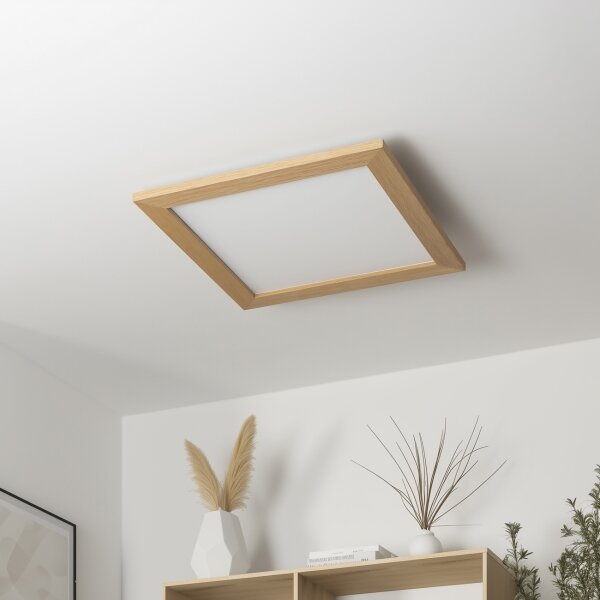 Plafonieră LED Brilagi SLIMFRAME WOOD LED/36W/230V 49,5x49,5 cm maro