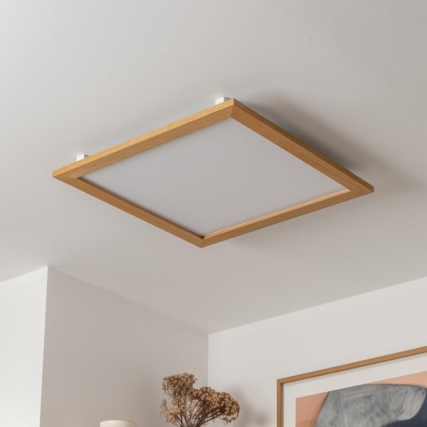 Plafonieră LED Brilagi SLIMFRAME WOOD LED/58W/230V 64x64 cm maro