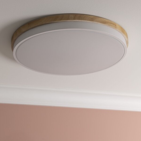Plafonieră LED dimabilă Brilliant BAARLO LED/36W/230V d. 50 cm alb + telecomandă