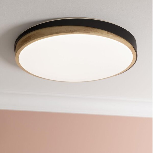 Plafonieră LED dimabilă Brilliant BAARLO LED/36W/230V d. 50 cm negru + telecomandă