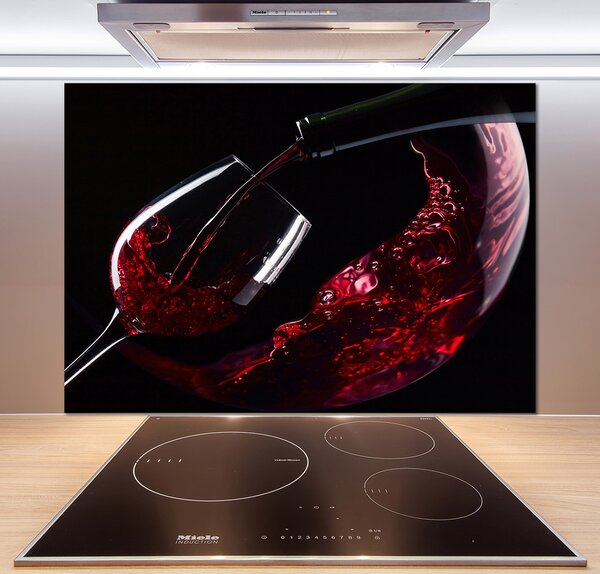 Sticlă pentru bucătărie vin rosu