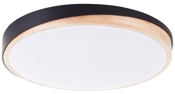 Plafonieră LED dimabilă Brilliant BAARLO LED/36W/230V d. 50 cm negru + telecomandă