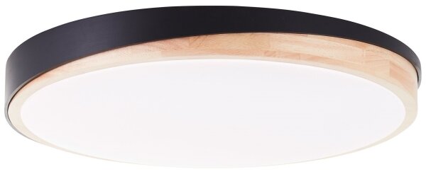 Plafonieră LED dimabilă Brilliant BAARLO LED/36W/230V d. 50 cm negru + telecomandă