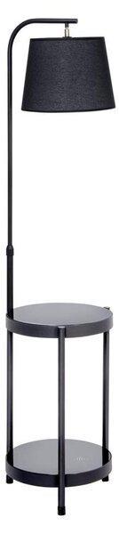 Lampadar cu masă 1xE27/60W/230V USB negru