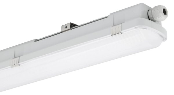 Sylvania Lampă de baie cu senzor LED RESISTO, gri, 120 cm, 34 W, 840, IP66, Gri, Plastic
