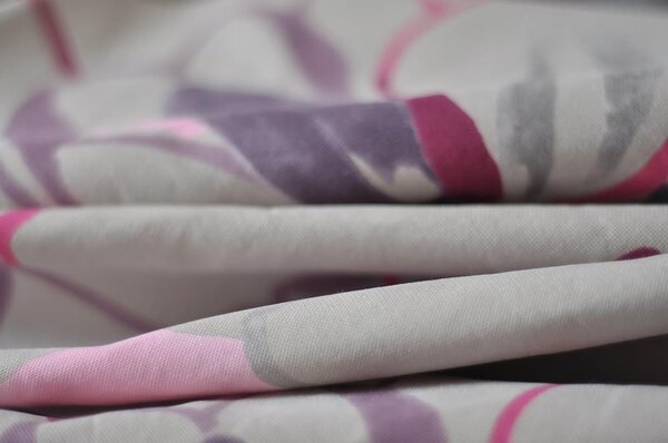 Set Fotoliu King Size cu Otoman (suport picioare), Material Textil - Flower Buds