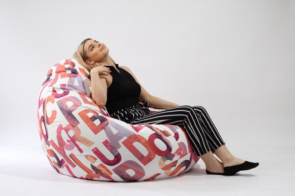 Fotoliu Nirvana Gigant, Material Textil - Scarlet Letters