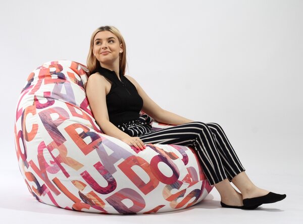Fotoliu Nirvana Gigant, Material Textil - Scarlet Letters