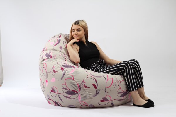 Fotoliu Nirvana Gigant, Material Textil - Flower Buds