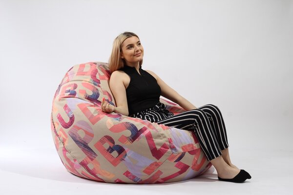 Fotoliu Nirvana Gigant, Material Textil - Crimson
