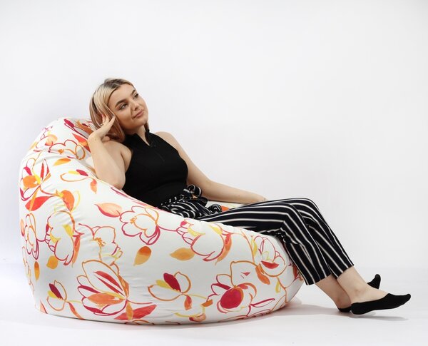 Fotoliu Nirvana Gigant, Material Textil - Lively Blossom