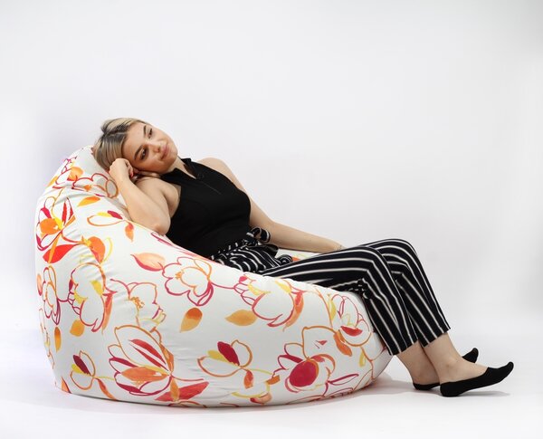 Fotoliu Nirvana Gigant, Material Textil - Lively Blossom