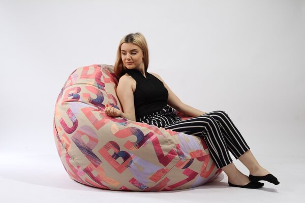 Fotoliu Nirvana Gigant, Material Textil - Crimson