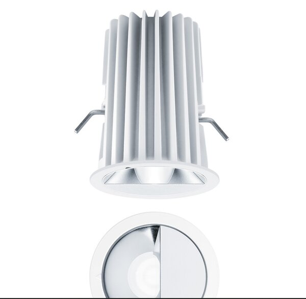 Zumtobel Diamo, aparat de spălat pereți Bluetooth încastrat 3.000 K, reglabil, Alb, Metal, Corpuri de iluminat încastrate rotunde