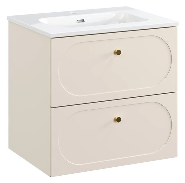 Set dulap Comad Donna Sand DONNA SAND 82-60-46-2S, lavoar Comad Fly FLY WHITE GLOSS UM 60-46 DP ( E-8073-60 )