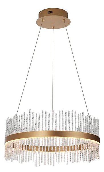 Lustră LED dimabilă pe cablu Endon 107671 ADRIEL LED/41W/230V 3000K auriu/transparent
