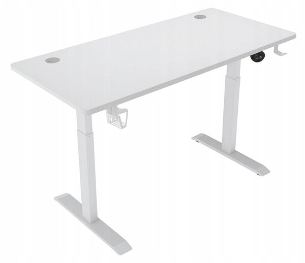 Masă electrică reglabilă pe înălțime 72 - 117 cm - alb Lățime: 60 cm | Lungime: 140 cm