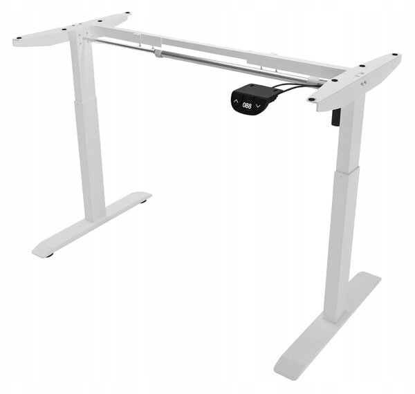 Masă electrică reglabilă pe înălțime 72 - 117 cm - alb Lățime: 60 cm | Lungime: 140 cm
