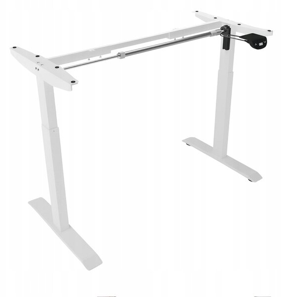 Masă electrică reglabilă pe înălțime 72 - 117 cm - alder, alb Lățime: 60 cm | Lungime: 140 cm