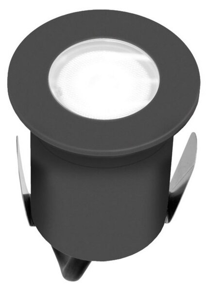 EVN 652120A lampă LED încast. în sol 220-240V rot., Negru, Metal, Modern, Corpuri de iluminat încastrate rotunde