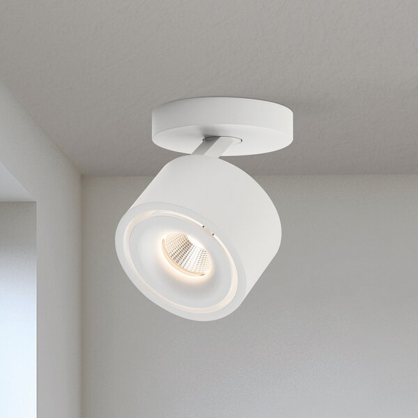 ORION Spot de plafon Specter LED, alb, Ø 8,4 cm, aluminiu, reglabil, Alb, Camera de zi / sufragerie, Aluminiu, Modern