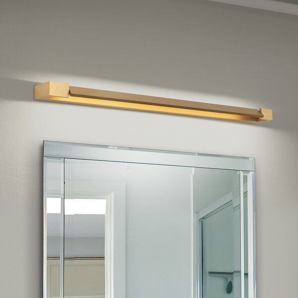 ORION Marylin Aplică de perete cu LED pentru baie, lungime 90 cm, auriu, aluminiu, Auriu / Alamă, Baie, Aluminiu, Modern