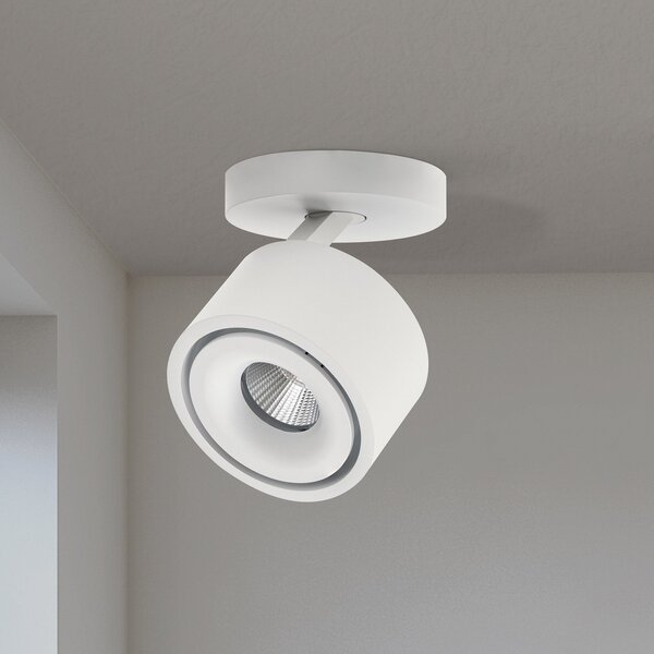 ORION Spot de plafon Specter LED, alb, Ø 8,4 cm, aluminiu, reglabil, Alb, Camera de zi / sufragerie, Aluminiu, Modern