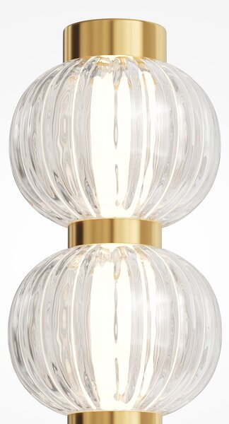 Maytoni Aplică de perete cu LED Amulet, liniară, 76 cm, transparentă /, Transparent, Camera de zi / sufragerie, Sticlă