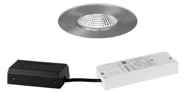 BRUMBERG BB20 încastrat IP65 DALI cutie cone negru, reglabil, Metalic, Baie, Corpuri de iluminat încastrate rotunde