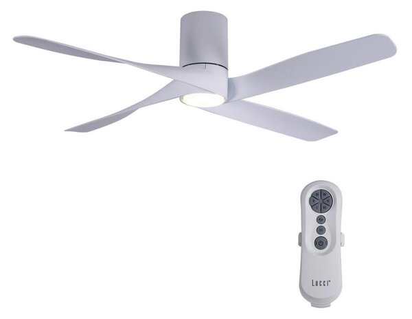 Ventilator LED dimabil Lucci air 213350 IVIERA 1xGX53/12W/230V alb + telecomandă