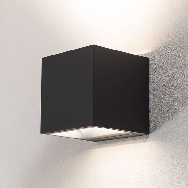 BEGA Bega LED corp de iluminat perete pentru exterior 24135 K3, grafit,, reglabil, Gri, Aluminiu, Modern, Priză de perete sus / jos