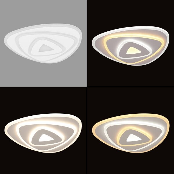 Brilagi - Plafonieră LED Modern Mini, 45W, 230V, 3000-6000K, cu telecomandă