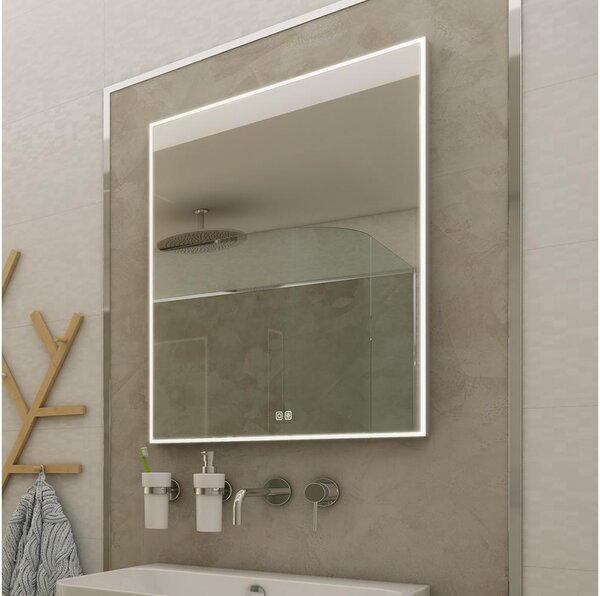 NIMCO ZP 13001VX - Oglindă LED pentru baie cu iluminare din spate, 3000-6500K, 70x50 cm, IP44