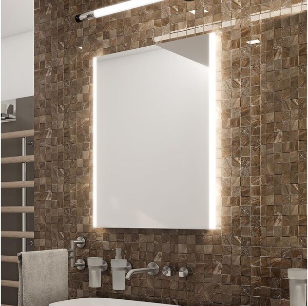 NIMCO ZP 11000 - Oglindă LED pentru baie, retroiluminată, 6500 K, 60 x 40 cm, IP44