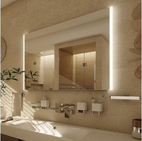 NIMCO ZP 11019 - Oglindă de baie LED cu iluminare integrată 6500K 70x90 cm IP44