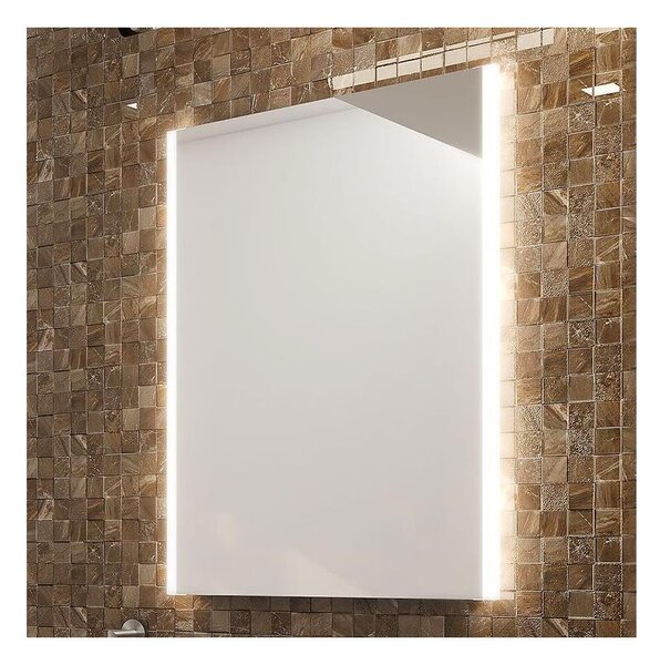 NIMCO ZP 11002 - Oglindă pentru baie cu iluminare LED din spate, 6500K, 80 x 60 cm, IP44