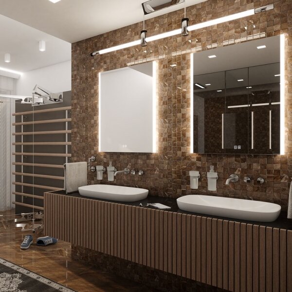 NIMCO ZP 11002VX - oglindă LED pentru baie, 3000-6500K, 80 x 60 cm, IP44