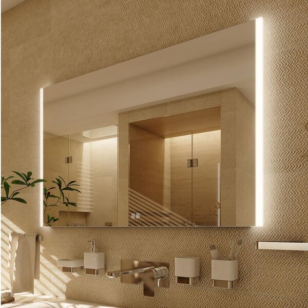 NIMCO ZP 11003VX - Oglindă LED pentru baie cu iluminare integrată, 3000-6500K, 70x80 cm, IP44