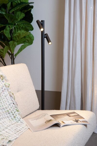 Lampadar LED reîncărcabil dimabil de exterior Lucide 27703/04/30 ANTRIM 2xLED/2,2W/4V IP54 negru