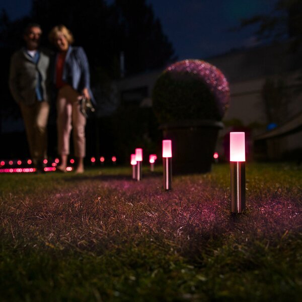 LEDVANCE SMART+ WiFi Garden Pole Mini 22,7cm 3x, reglabil, Metalic, Metal, Modern