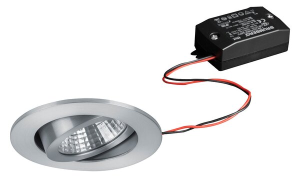 BRUMBERG proiector înc. LED 38° rot. alu. 2.700K, Metalic, Hol, Metal, Modern, Corpuri de iluminat încastrate rotunde