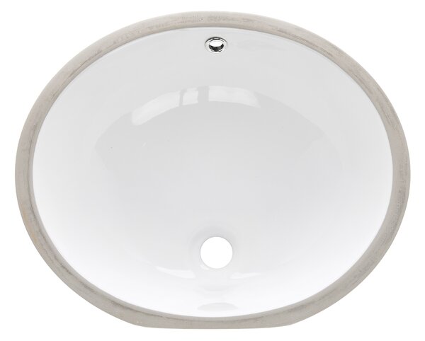 Invena Mykonos lavoar 49x40 cm ovale sub blat alb luciu CE-50-001