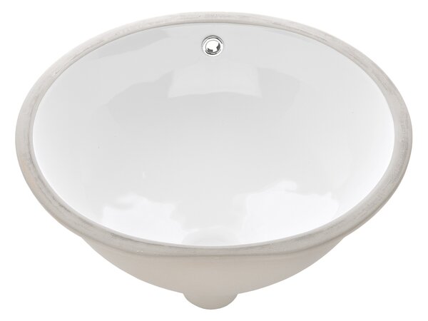 Invena Mykonos lavoar 49x40 cm ovale sub blat alb luciu CE-50-001