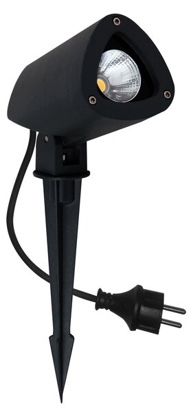 MEGATRON Megatron LED cu LED-uri de la sol vârf lumină Gartia S 3,8 W, Negru, Metal