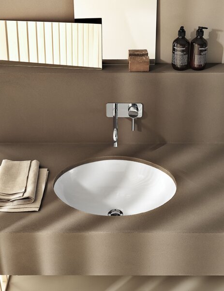 Geberit Variform lavoar 42x33 cm ovale sub blat alb luciu 500.751.01.2