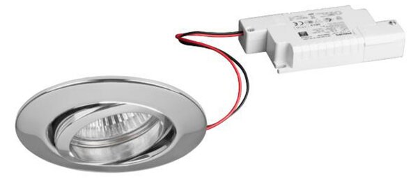 BRUMBERG BB13 încastrat dim2warm RC crom, reglabil, Metalic, Hol, Aluminiu, Corpuri de iluminat încastrate rotunde