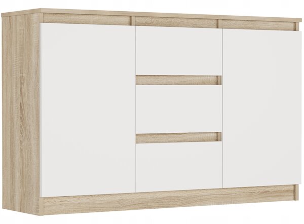 Comodă Relta (stejar sonoma + alb). Promo -20%. 1151448