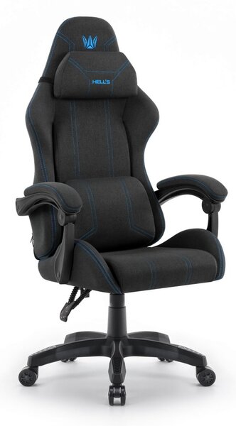 Scaun ergonomic tesatura pentru jocuri HC-1014 Albastru