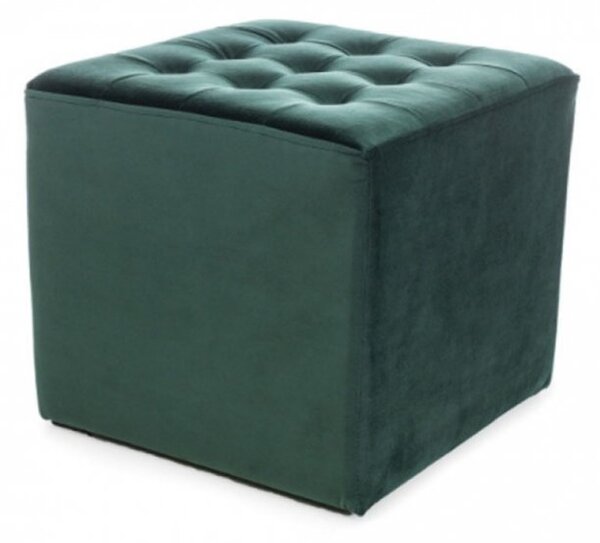 Taburet verde LORI VELVET