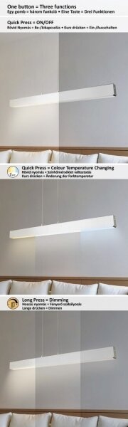 Lustră LED pe cablu dimabilă TITHANIA LED/24W/230V 120 cm Rabalux 6670